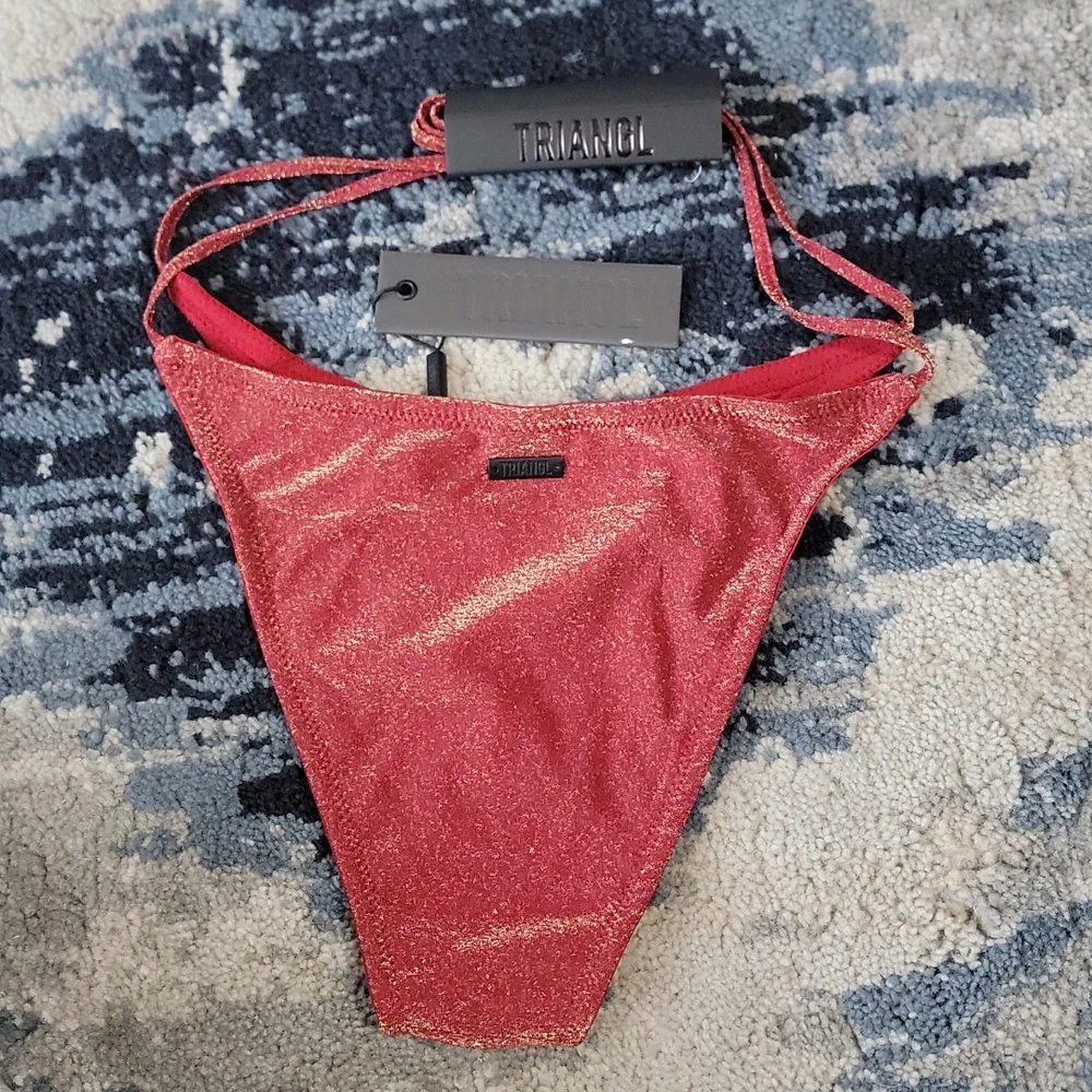 triangl swimwear Shimmery Red Bikini Bottom